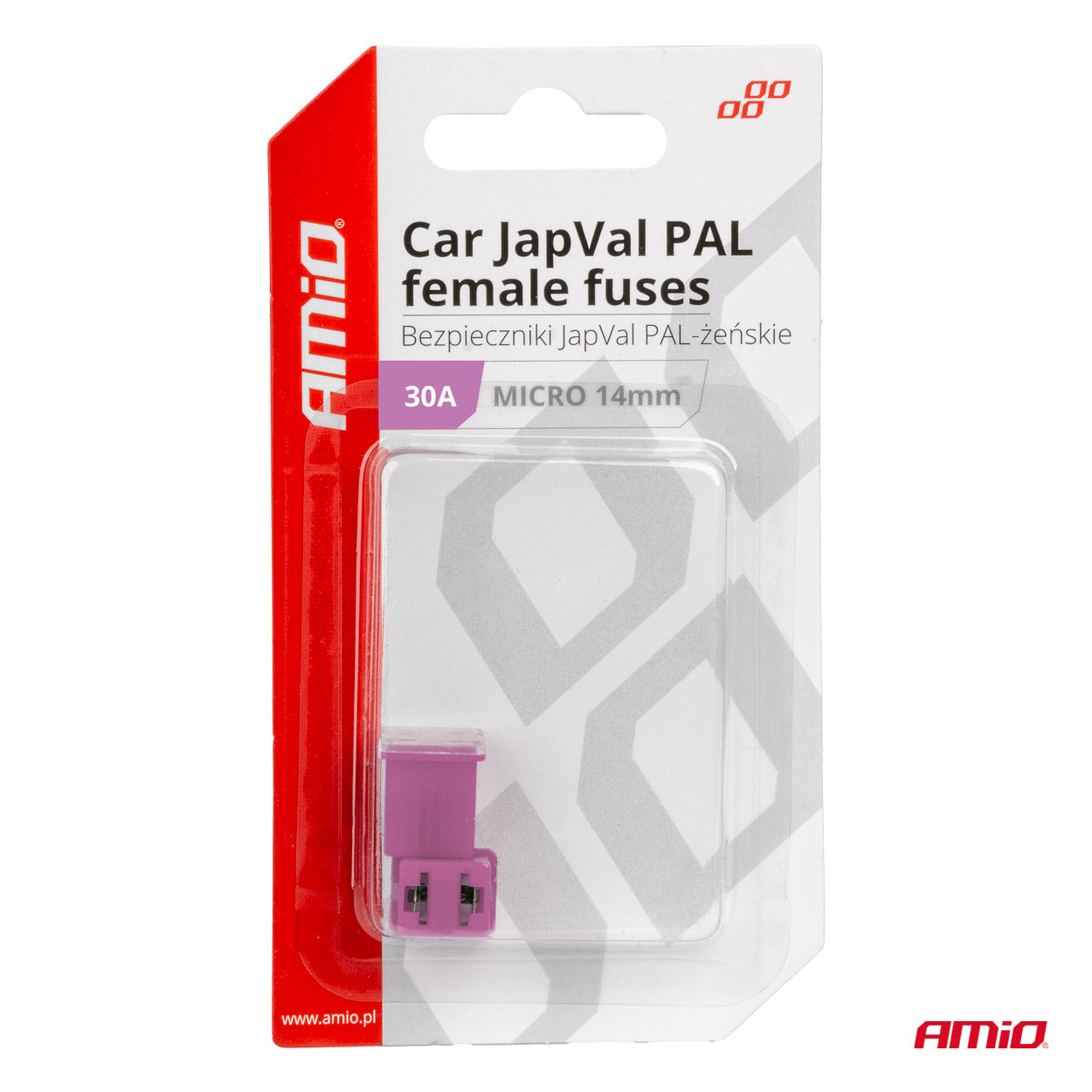 JAPVAL PAL female mikrosikringer i blisterpakning