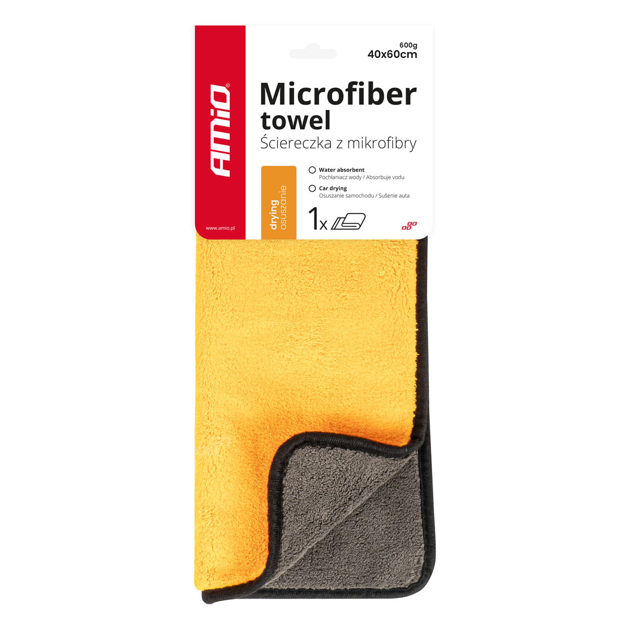 Mikrofiber tørrehåndklæde på 40 x 60 cm