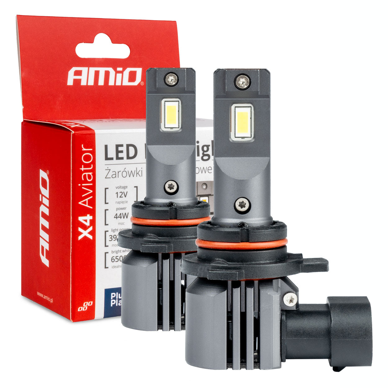 LED-pærer HIR2 9012 X4-serien med 6500K