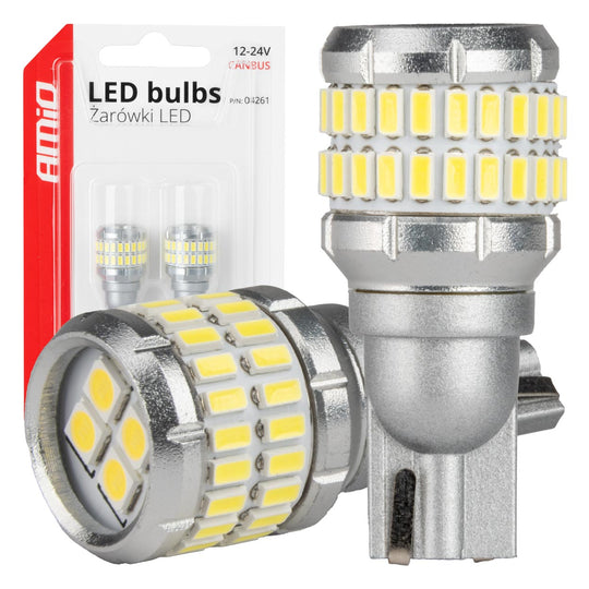 Biała żarówka LED T15 W16W z CANBUS