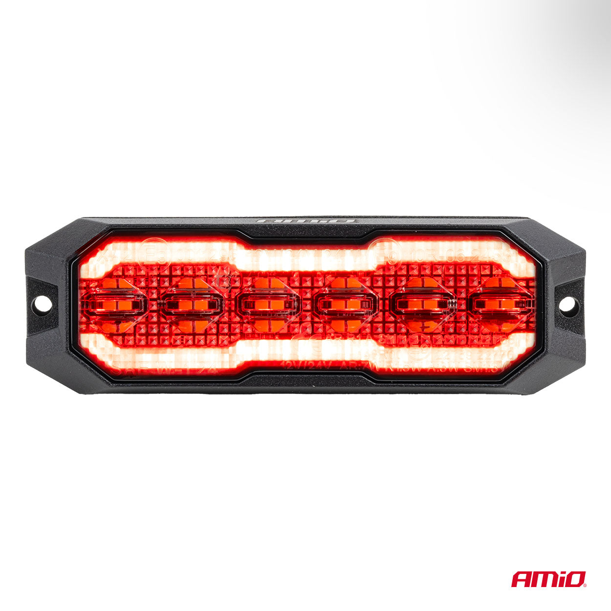 LED-advarselslampe set fra siden