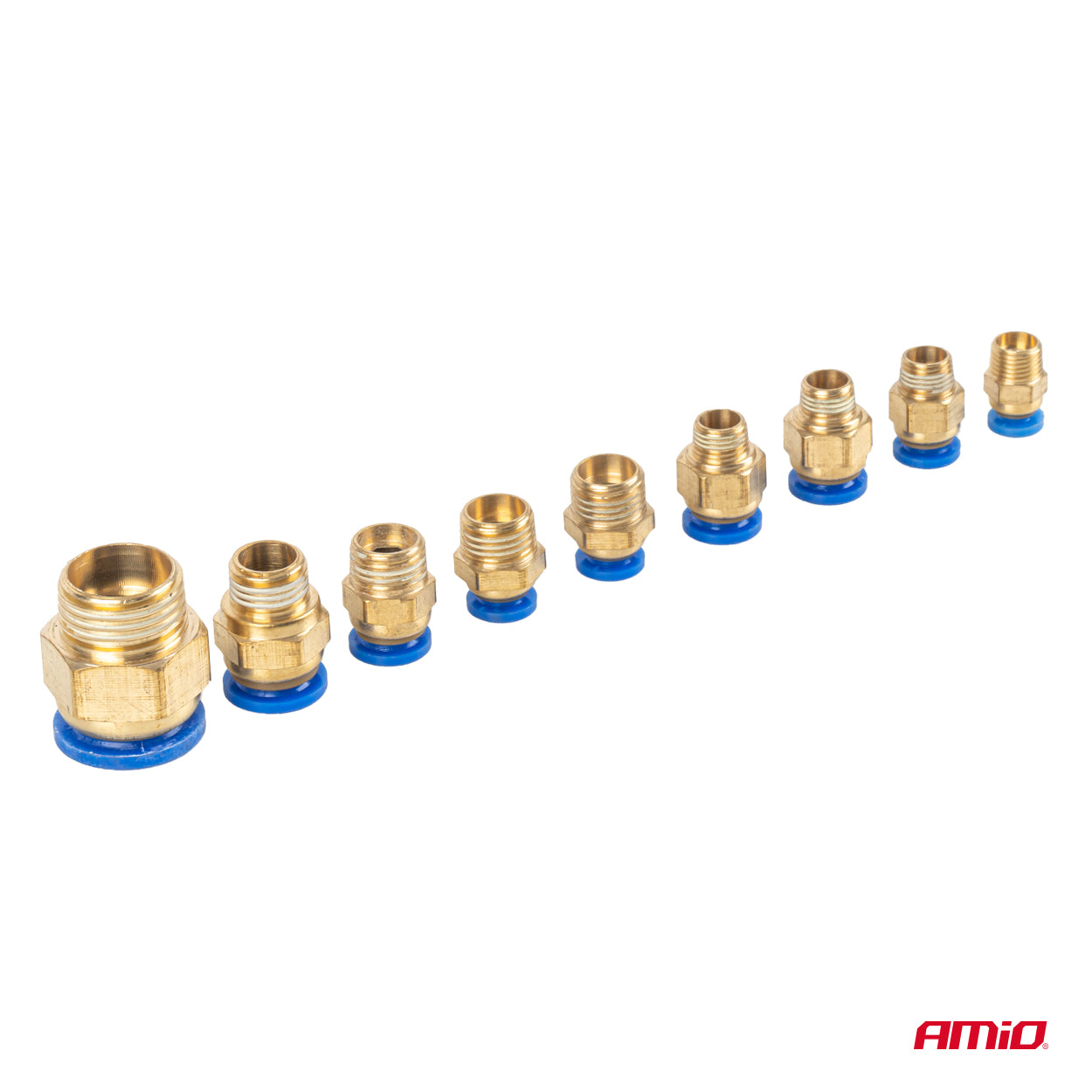 Pneumatyczny zestaw ze złączami w wielu rozmiarach