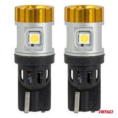 Żarówka LED T10 z 4 diodami SMD 3030 i 1 diodą SMD 3020
