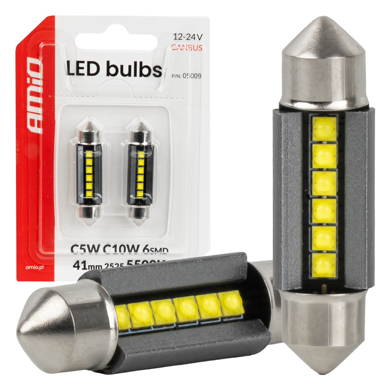 Żarówka LED 41 mm z 6 diodami SMD 2525