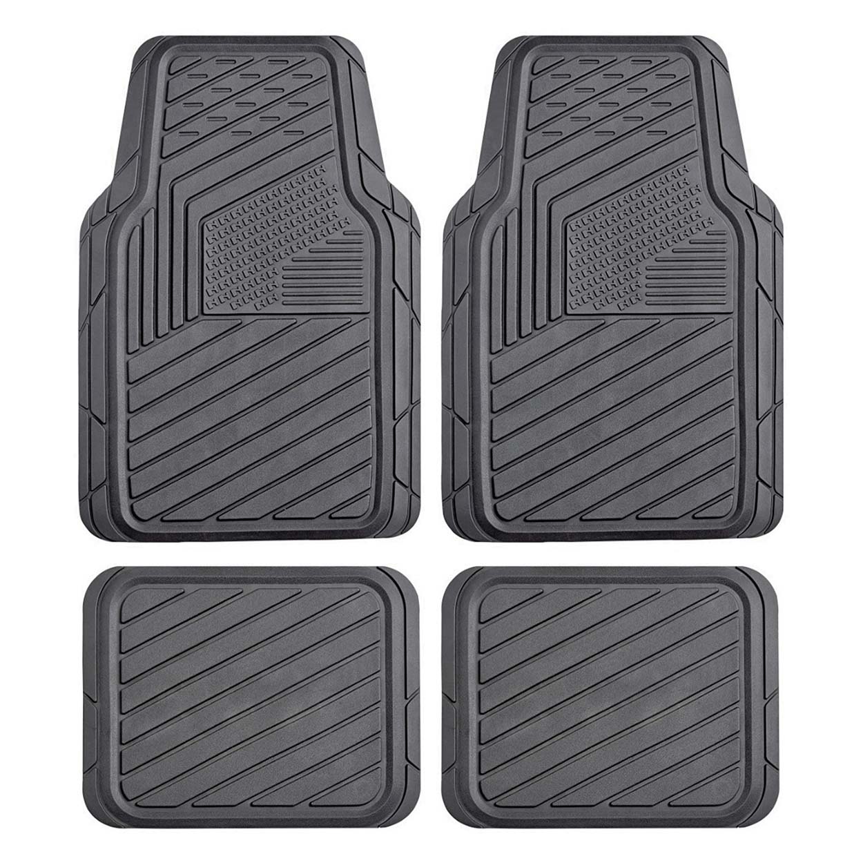 Uniwersalne czarne dywaniki samochodowe CM-05 z PVC