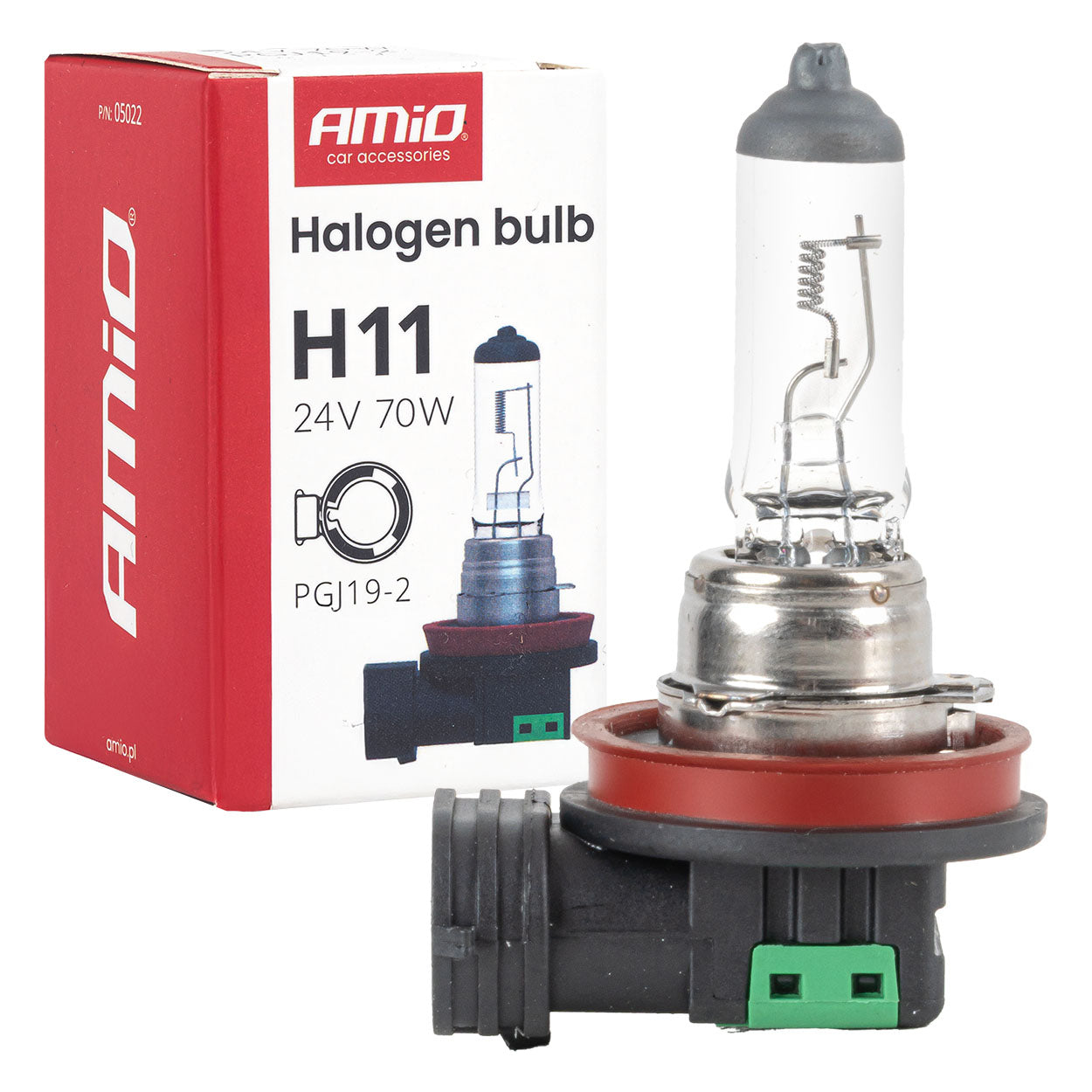 Żarówka halogenowa H11 24 V 70 W z trzonkiem PGJ19-2