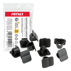 Sæt med clips til isolering under motorhjelmen