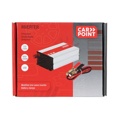 Przetwornica Carpoint 12V-230V 600W z zaciskami akumulatorowymi 