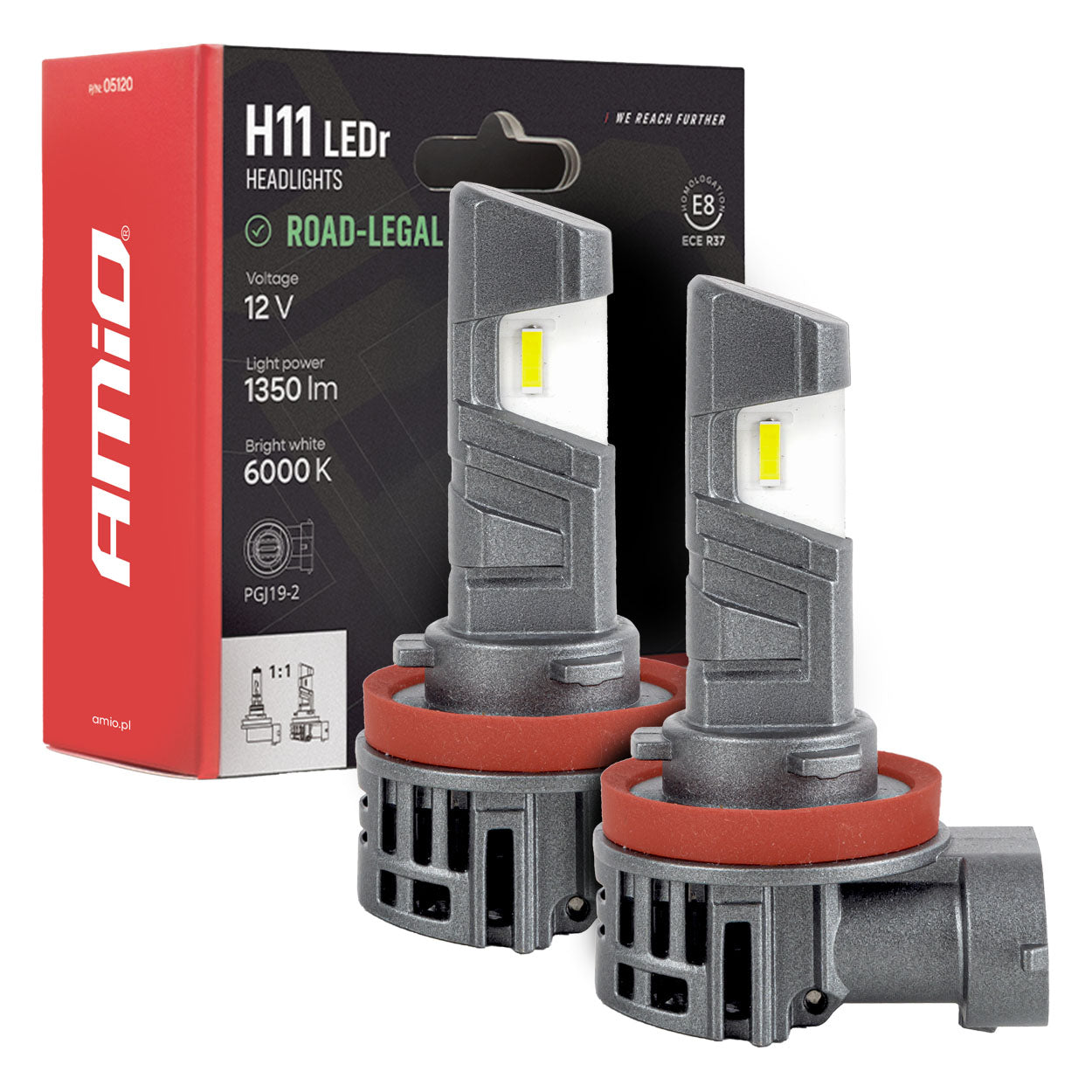 Żarówki LED H11 do reflektorów z homologacją ECE R37