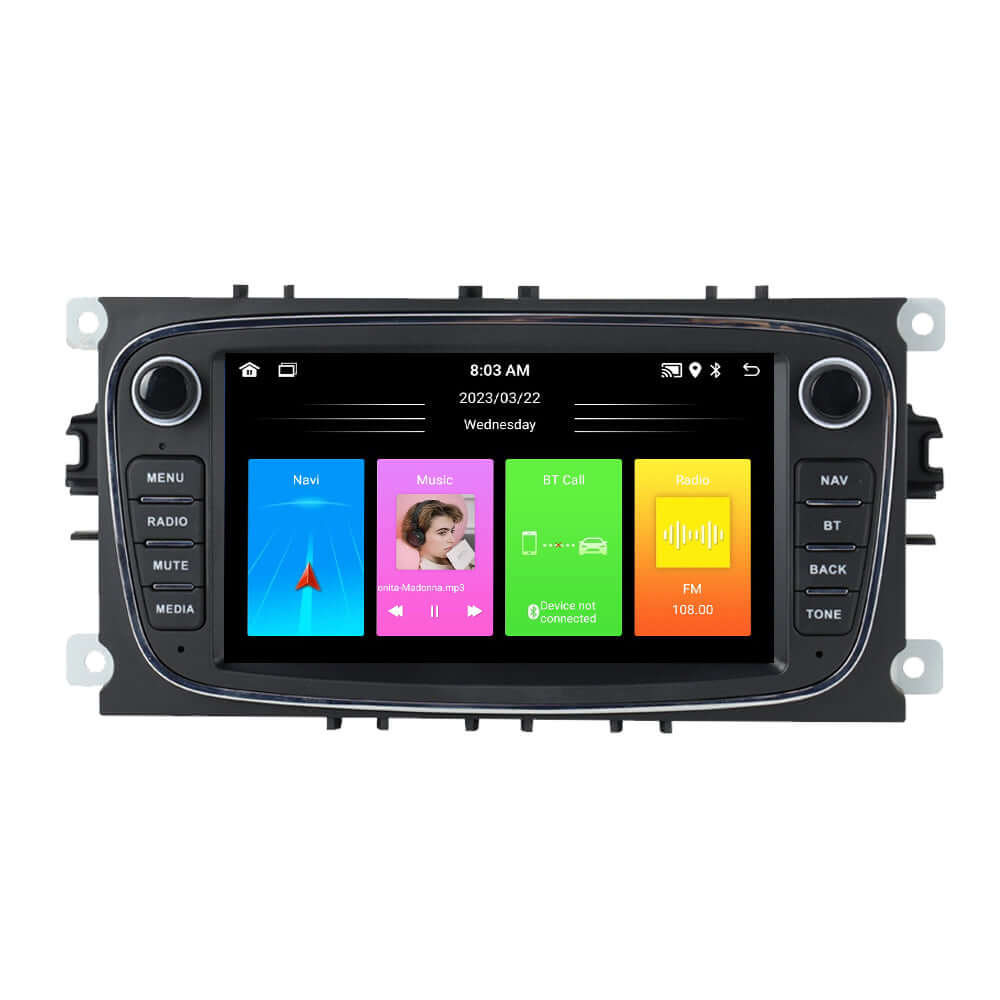 Ford (flere modeller) 06-12 - 7" Radio m. Apple CarPlay og Android Auto – Bilmedie.dk