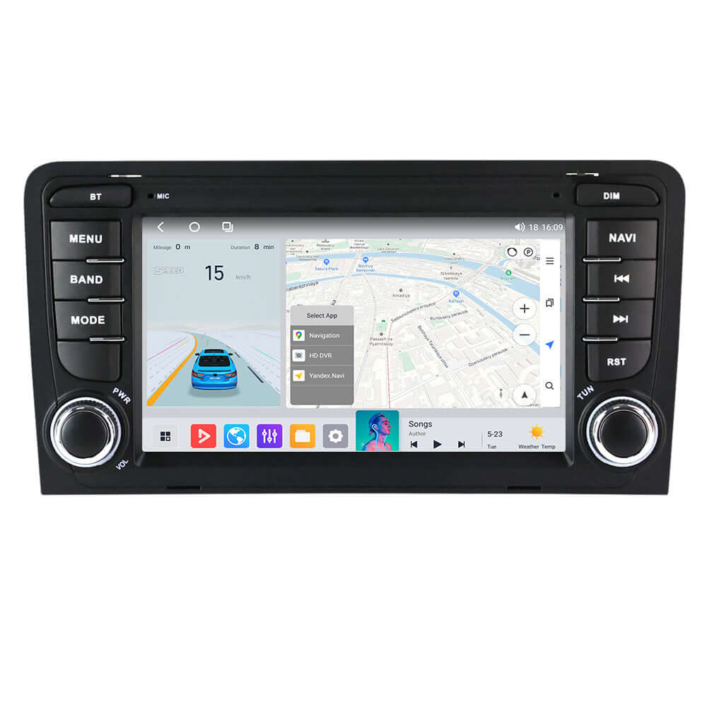Audi A3 03-12 - radio 7" z Apple CarPlay i Android Auto (design 1) – Carmediaeurope.com