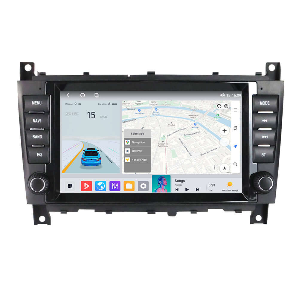 Mercedes-Benz W203 mm. – radio 8" z Apple CarPlay i Android Auto – Carmediaeurope.com