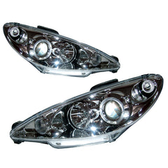 Przednie białe reflektory do Peugeot 206 1998-2002