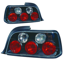Czarne tylne lampy do E36 2D 1992-