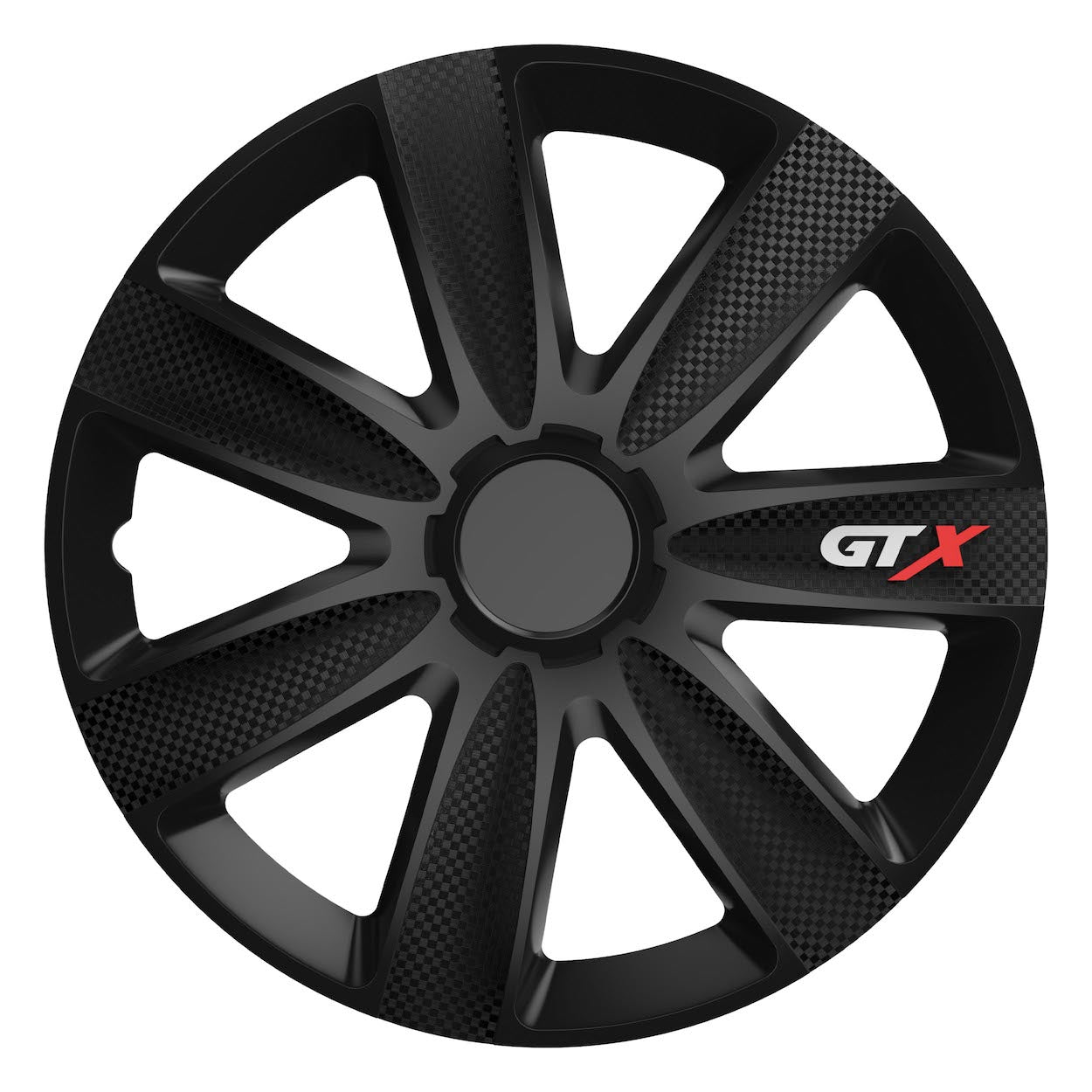 Kołpak GTX carbon black do stalowych felg 15 cali