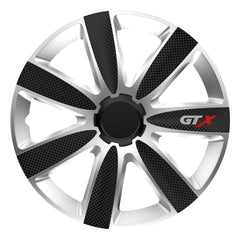 Kołpak Versaco GTX w kolorze carbon czarno-srebrnym 15 cali