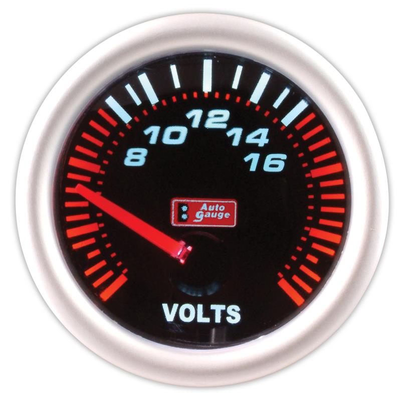 Woltomierz czarny 2 cale Auto Gauge