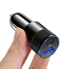 Chargera samochodowa z USB-A i ładowaniem USB-C