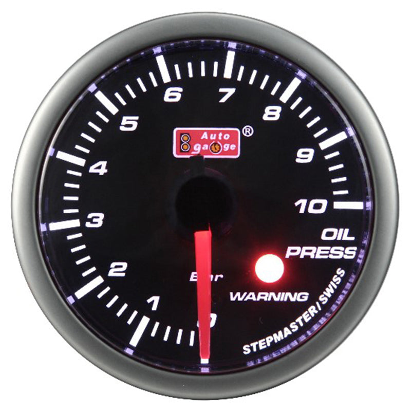 Wskaźnik ciśnienia oleju czarny 2" Auto Gauge