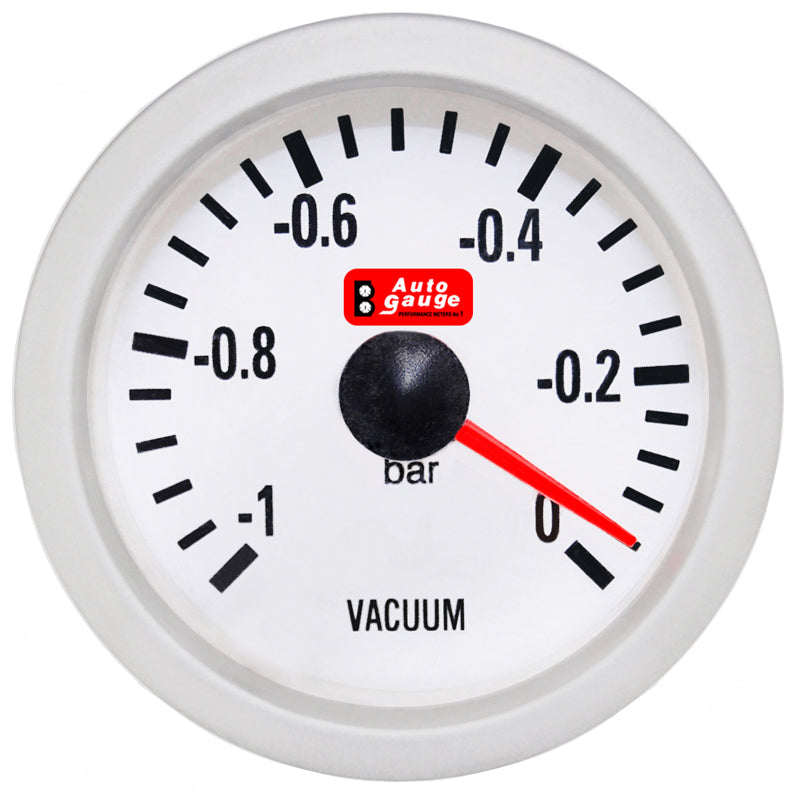 Wakuometr biały 2" Auto Gauge
