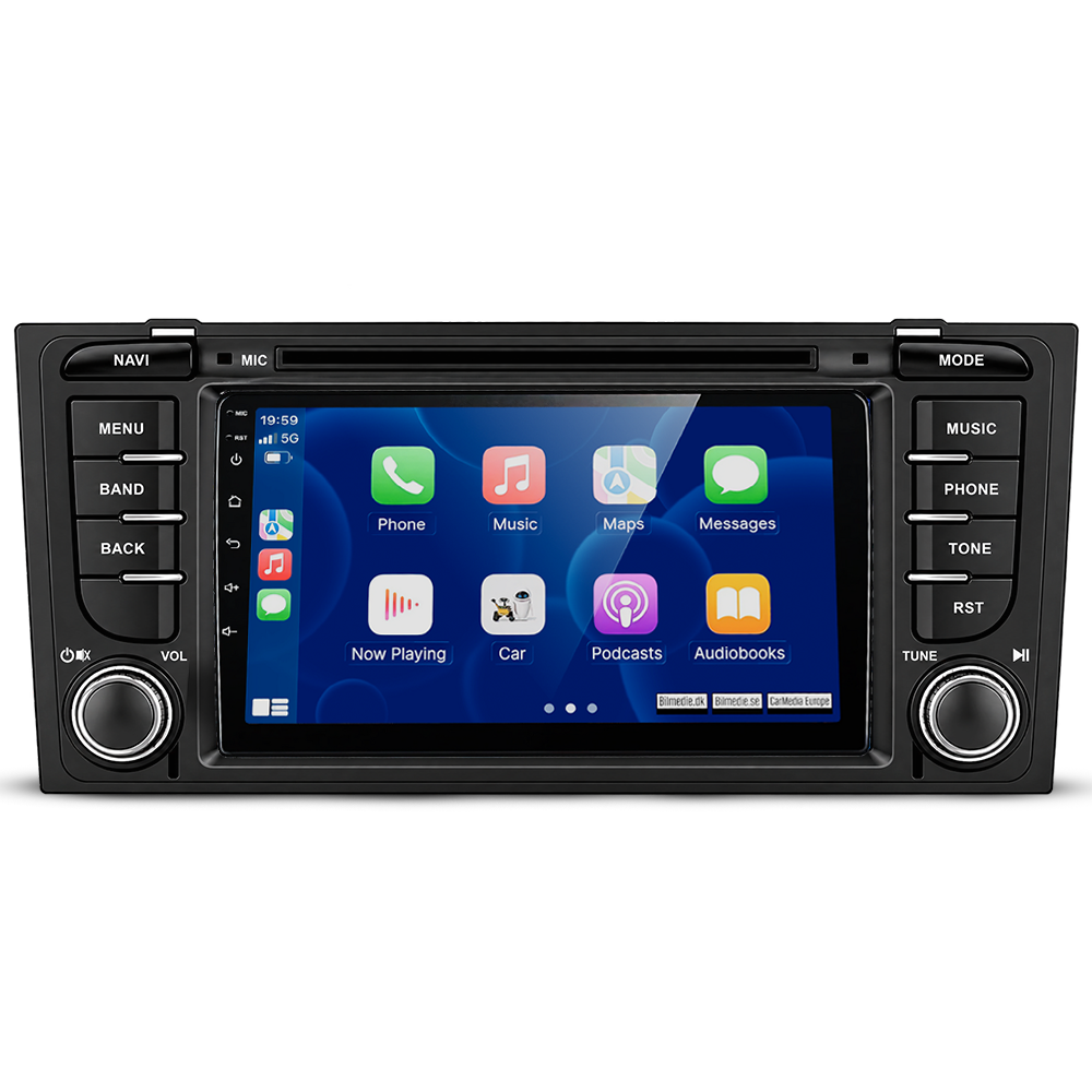 Audi A6 1997-2004 – 7" Radio med Apple CarPlay og Android Auto
