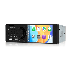 Uniwersalne - radio 1-DIN 4" z Apple CarPlay i Android Auto (przewodowe) z ekranem 4" i sterowaniem przyciskami.