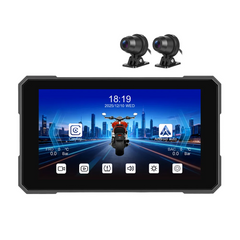 5-calowy ekran motocyklowy z CarPlay, Android Auto, AirPlay, DVR i TPMS 