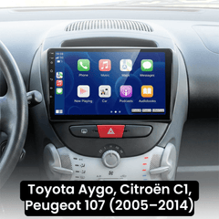 Ekran 10.1” z Apple CarPlay do Toyota Aygo/C1/107 2005–2014