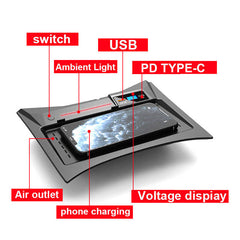 Nissan X-Trail 2014-2021 bezprzewodowa ładowarka do telefonu z szybkim ładowaniem 15W 