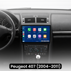 Peugeot 407 2004-2011 – 9” radio samochodowe z bezprzewodowym Apple CarPlay i Android Auto 