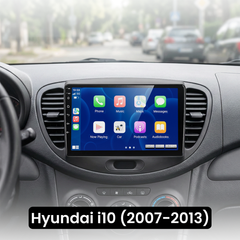 Hyundai i10 2007-2013 – radio 9” z bezprzewodowym Apple CarPlay i Android Auto 