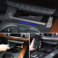 Audi A4 2016-2024 / Audi A5 2017-2024 Trådløs Mobiloplader med 15W Hurtig Opladning