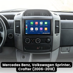 Mercedes-Benz Sprinter 06-18 – 9-calowe radio z bezprzewodowym Apple CarPlay i Android Auto