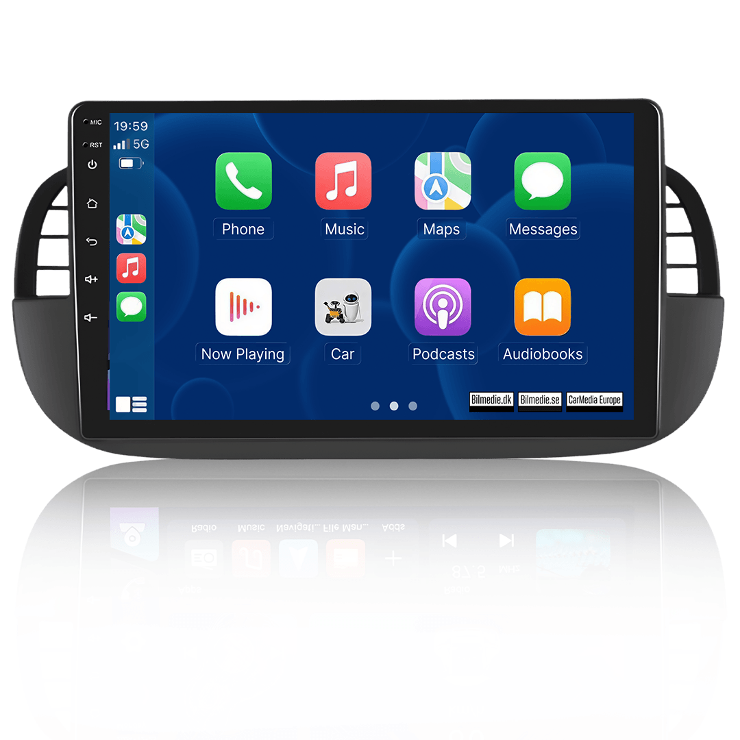 Fiat 500 07-15 - Radio 9" z Apple CarPlay i Android Auto