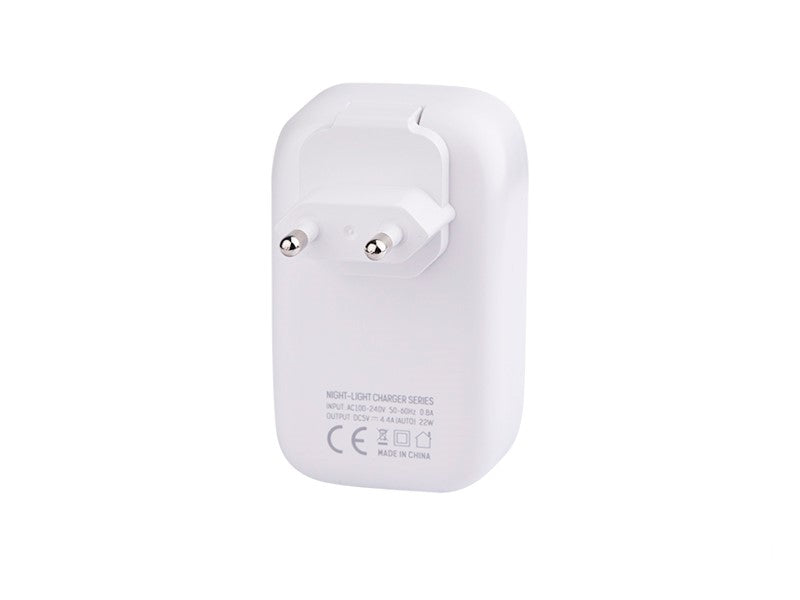 Ładowarka podróżna z 4 portami USB-A i dotykowo sterowanym podświetleniem LED