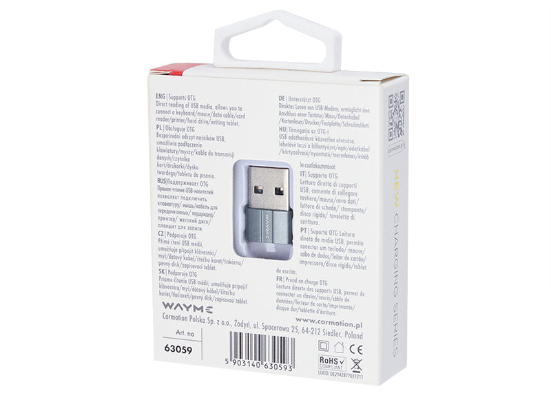 Mały adapter WAYME OTG USB do USB-C