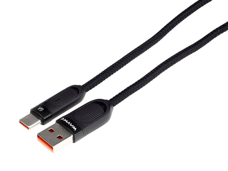 Kabel USB do USB-C z oplotem z mikrofibry i spiralną konstrukcją