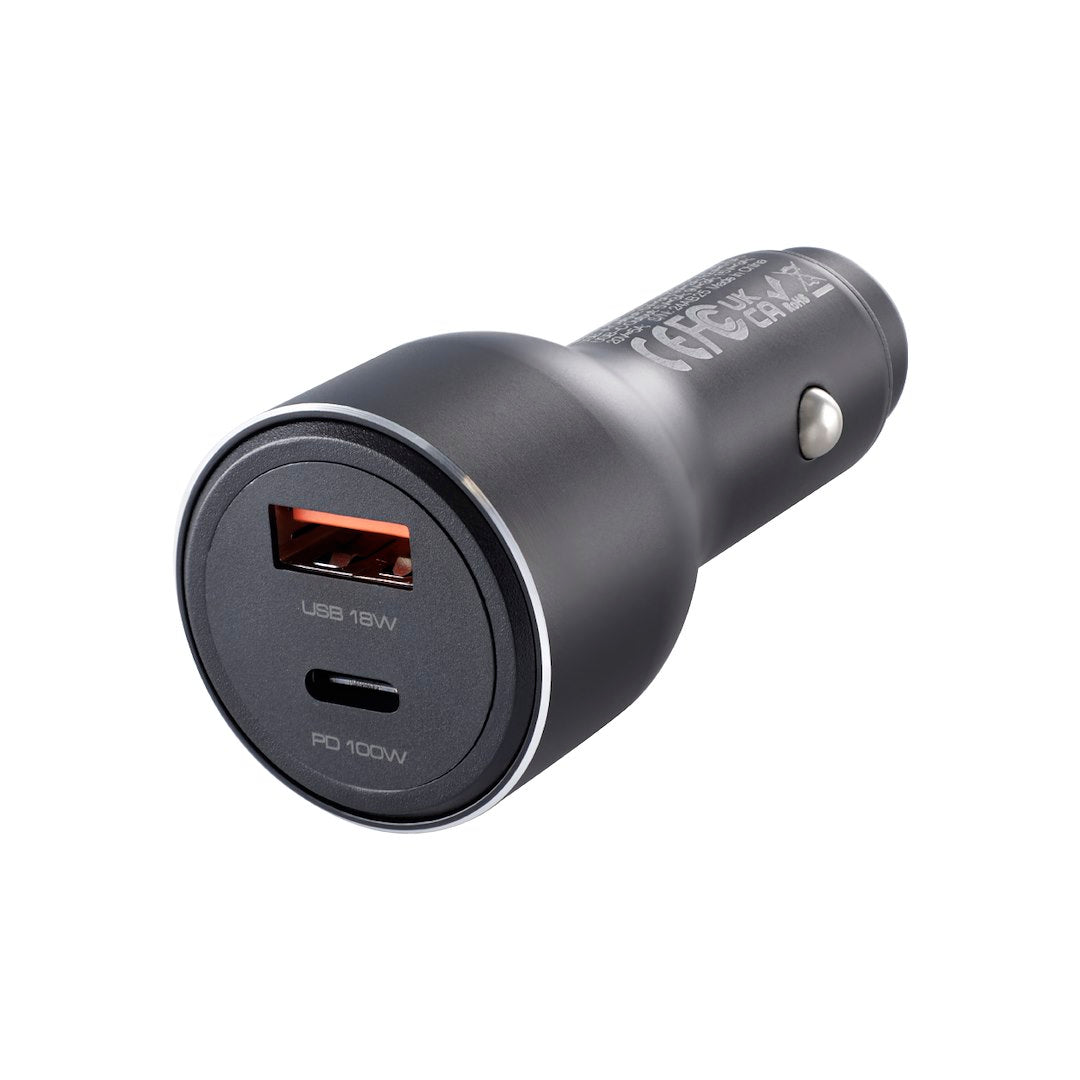 Ładowarka samochodowa WAYME 12/24V z USB-C PD 100W i USB-A QC 18W