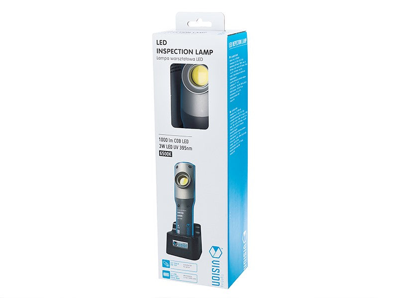 Lampa warsztatowa z diodą 10W COB LED, magnesem i obrotowym hakiem