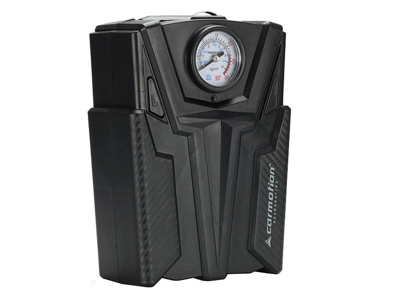 Kompresor powietrza 12V 150 PSI z analogowym manometrem i 4 adapterami