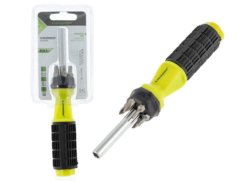 Wkrętak CARMOTION z 6 bitami