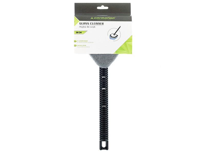 CARMOTION czyścik do szyb z gąbką, mikrofibrą i uchwytem 38 cm