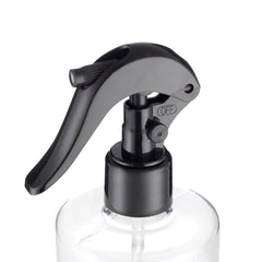 Przezroczysta butelka ze spryskiwaczem 500 ml z ergonomicznym uchwytem