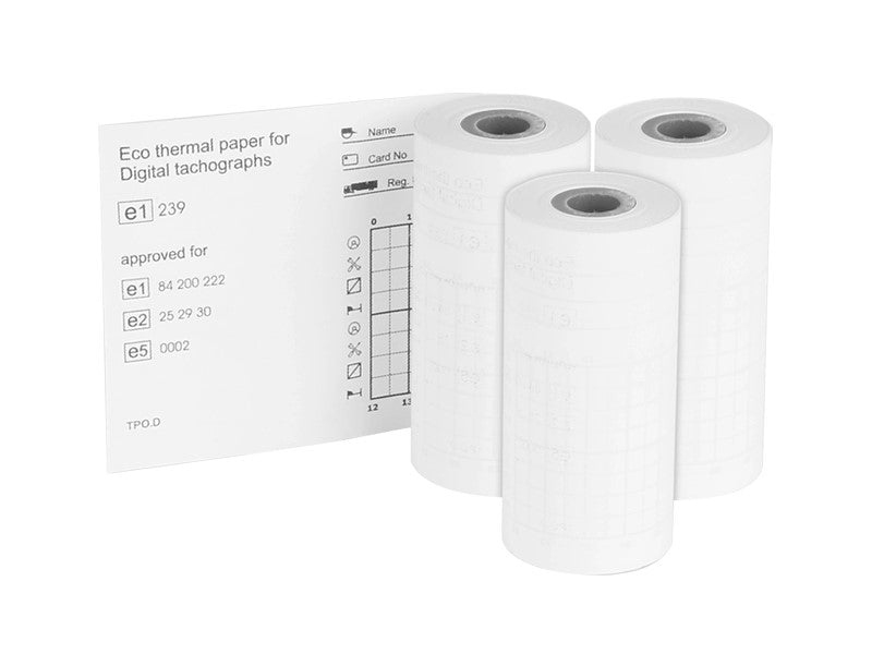 Papier do tachografu cyfrowego, 3 rolki x 8 m
