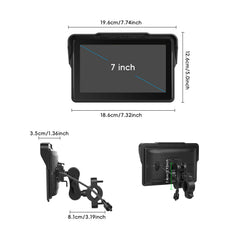 7-calowy ekran motocyklowy z CarPlay, Android Auto, AirPlay i TPMS 