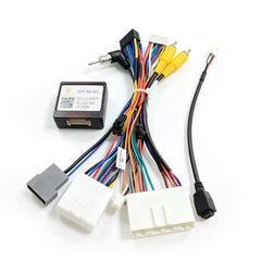 Przewód do radia z modułem CANBUS do Nissan – 20-pin, z adapterem USB, FM i RCA 
