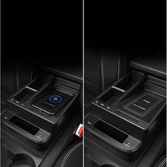 Honda CR-V 2017-2022 bezprzewodowa ładowarka do telefonu z schowkiem w podłokietniku i szybkim ładowaniem 15W 