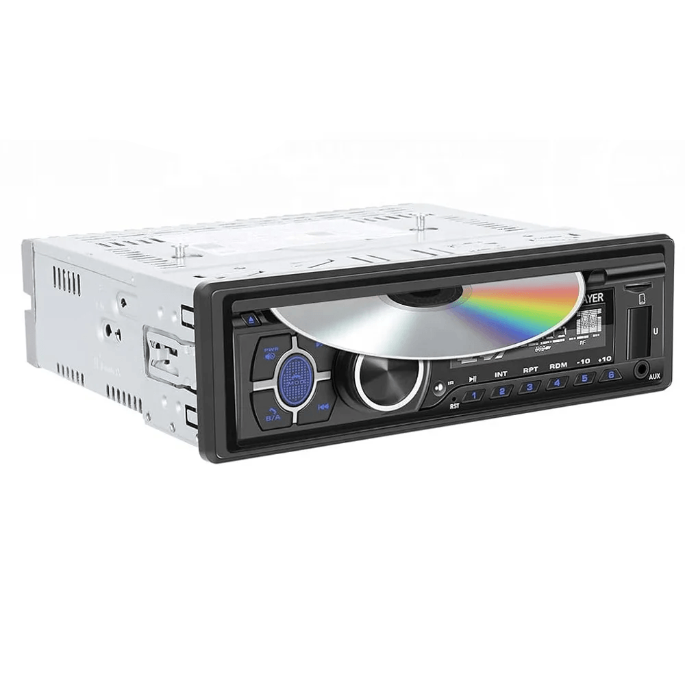 1 DIN radio samochodowe z wbudowanym odtwarzaczem CD, Bluetooth, FM/AM, USB, SD i AUX 