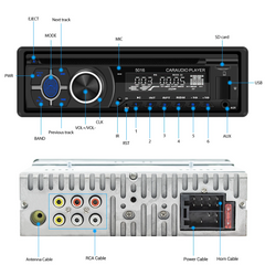 1 DIN radio samochodowe z wbudowanym odtwarzaczem CD, Bluetooth, FM/AM, USB, SD i AUX 