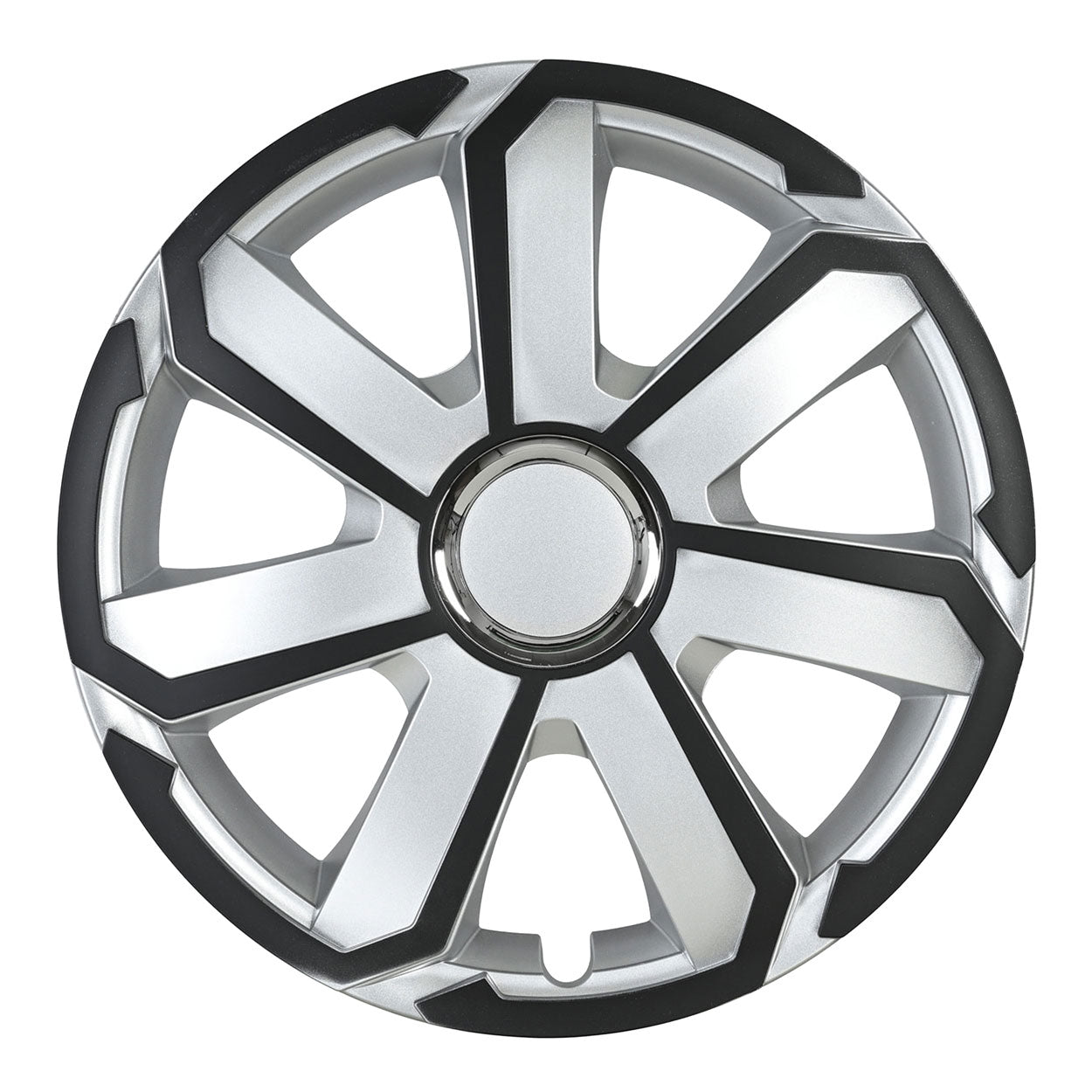Czarno-srebrny kołpak AEROSPIN 15 cali